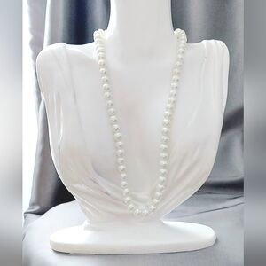 Faux Pearl Necklace – 19”